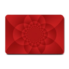 Psychedelic Art Red  Hi Tech Small Doormat  by Amaryn4rt