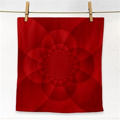 Psychedelic Art Red  Hi Tech Face Towel