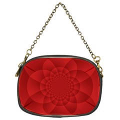 Psychedelic Art Red  Hi Tech Chain Purses (one Side)  by Amaryn4rt