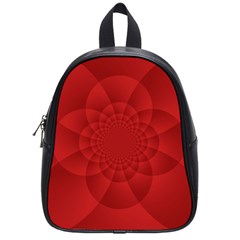 Psychedelic Art Red  Hi Tech School Bags (small)  by Amaryn4rt