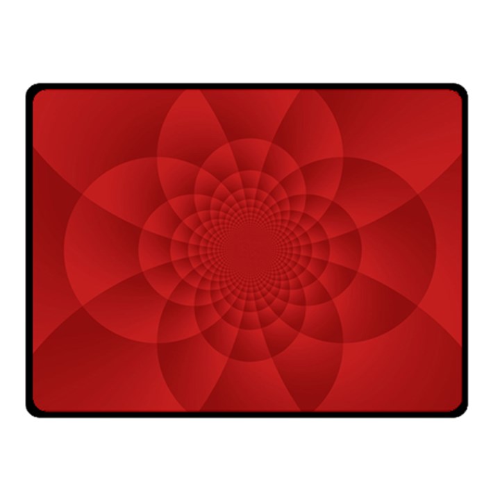 Psychedelic Art Red  Hi Tech Fleece Blanket (Small)