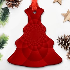 Psychedelic Art Red  Hi Tech Ornament (christmas Tree) 