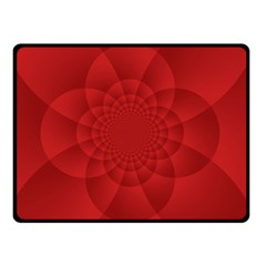 Psychedelic Art Red  Hi Tech Double Sided Fleece Blanket (small)  by Amaryn4rt