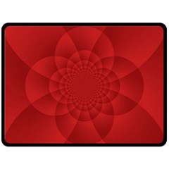 Psychedelic Art Red  Hi Tech Double Sided Fleece Blanket (large) 