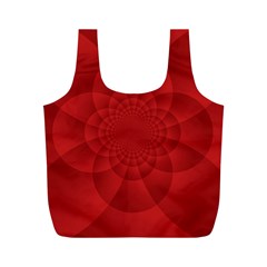 Psychedelic Art Red  Hi Tech Full Print Recycle Bags (m) 