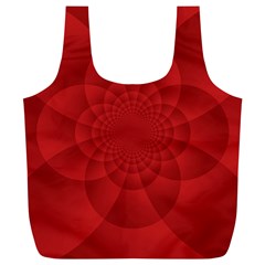 Psychedelic Art Red  Hi Tech Full Print Recycle Bags (l) 