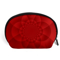 Psychedelic Art Red  Hi Tech Accessory Pouches (large) 