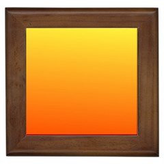 Rainbow Yellow Orange Background Framed Tiles