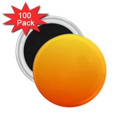 Rainbow Yellow Orange Background 2 25  Magnets (100 Pack) 