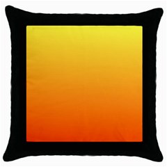 Rainbow Yellow Orange Background Throw Pillow Case (black) by Amaryn4rt