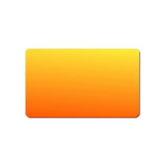 Rainbow Yellow Orange Background Magnet (name Card)