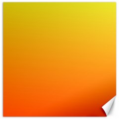 Rainbow Yellow Orange Background Canvas 12  X 12  