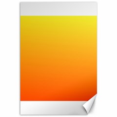 Rainbow Yellow Orange Background Canvas 12  X 18  