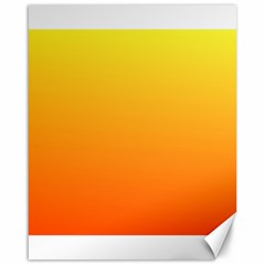 Rainbow Yellow Orange Background Canvas 16  X 20  