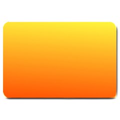 Rainbow Yellow Orange Background Large Doormat 