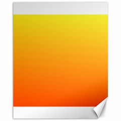 Rainbow Yellow Orange Background Canvas 11  X 14  