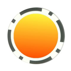 Rainbow Yellow Orange Background Poker Chip Card Guard