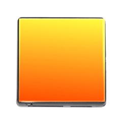 Rainbow Yellow Orange Background Memory Card Reader (square)