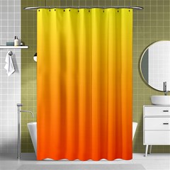 Rainbow Yellow Orange Background Shower Curtain 48  X 72  (small) 