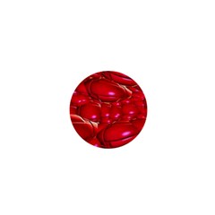 Red Abstract Cherry Balls Pattern 1  Mini Magnets by Amaryn4rt