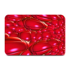 Red Abstract Cherry Balls Pattern Plate Mats