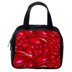 Red Abstract Cherry Balls Pattern Classic Handbags (one Side) by Amaryn4rt