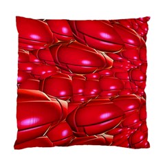 Red Abstract Cherry Balls Pattern Standard Cushion Case (two Sides) by Amaryn4rt