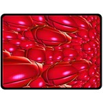 Red Abstract Cherry Balls Pattern Fleece Blanket (Large)  80 x60  Blanket Front