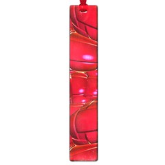 Red Abstract Cherry Balls Pattern Large Book Marks by Amaryn4rt