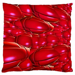 Red Abstract Cherry Balls Pattern Standard Flano Cushion Case (two Sides) by Amaryn4rt