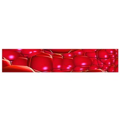 Red Abstract Cherry Balls Pattern Flano Scarf (small)