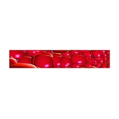 Red Abstract Cherry Balls Pattern Flano Scarf (mini)