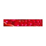 Red Abstract Cherry Balls Pattern Flano Scarf (Mini) Front