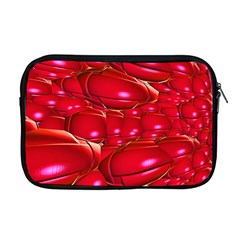 Red Abstract Cherry Balls Pattern Apple Macbook Pro 17  Zipper Case