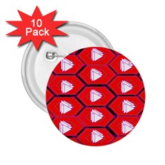 Red Bee Hive 2 25  Buttons (10 Pack) 