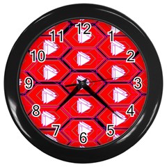 Red Bee Hive Wall Clocks (black) by Amaryn4rt