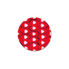 Red Bee Hive Golf Ball Marker