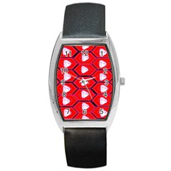 Red Bee Hive Barrel Style Metal Watch