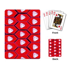 Red Bee Hive Playing Card