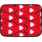 Red Bee Hive Fleece Blanket (Mini) 35 x27  Blanket