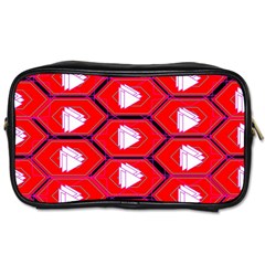 Red Bee Hive Toiletries Bags 2-side