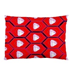 Red Bee Hive Pillow Case (two Sides)