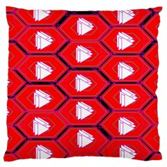 Red Bee Hive Large Cushion Case (one Side)