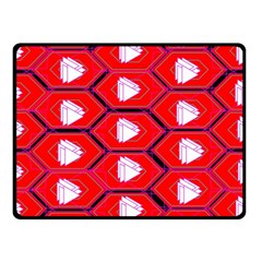 Red Bee Hive Double Sided Fleece Blanket (small)  by Amaryn4rt