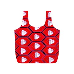 Red Bee Hive Full Print Recycle Bags (s) 