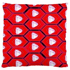 Red Bee Hive Large Flano Cushion Case (one Side) by Amaryn4rt