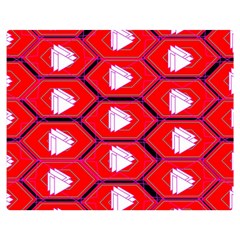 Red Bee Hive Double Sided Flano Blanket (medium) 