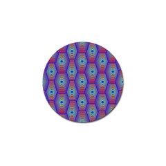 Red Blue Bee Hive Golf Ball Marker by Amaryn4rt