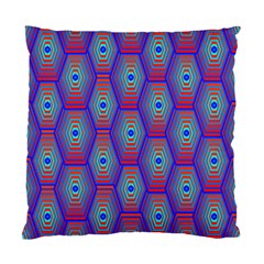 Red Blue Bee Hive Standard Cushion Case (two Sides)