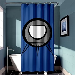 Rocket Ship App Icon Shower Curtain 36  X 72  (stall)  by Amaryn4rt